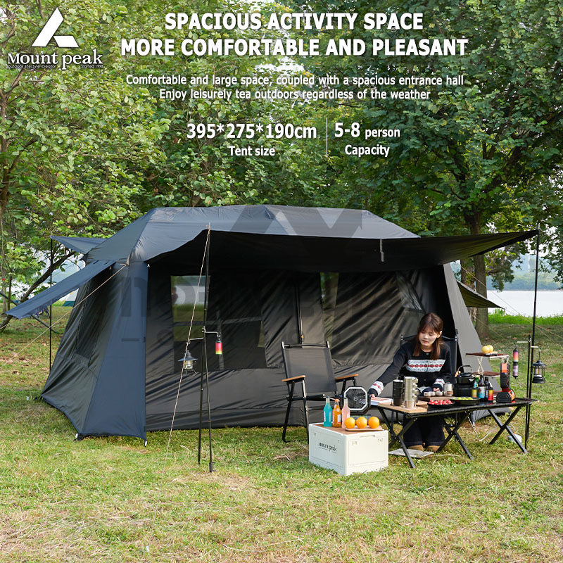 Emergency Mylar Tent - Barraca de acampamento grande automática Mount