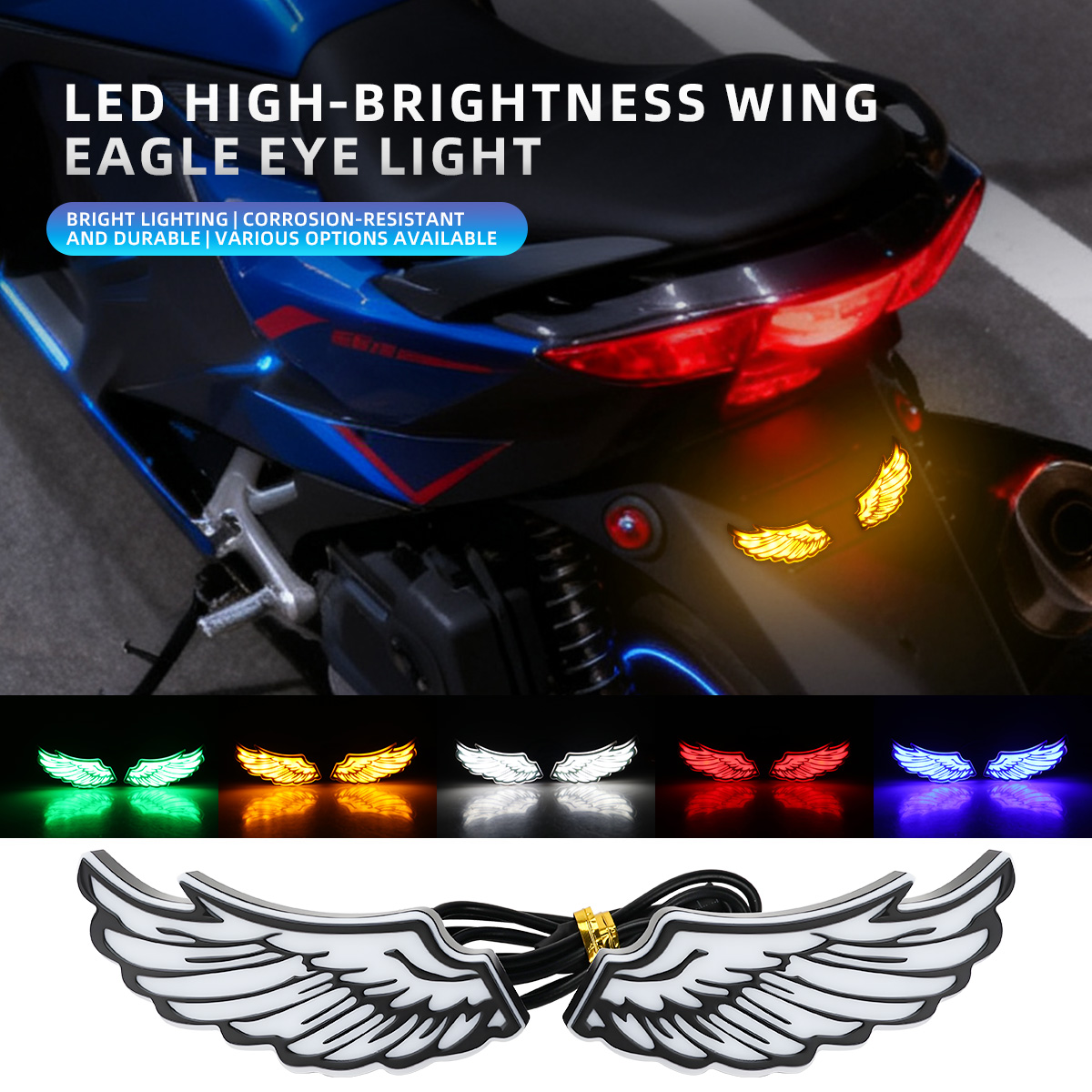 Sos Light Strobe - 1 Par de Luzes Traseiras LED