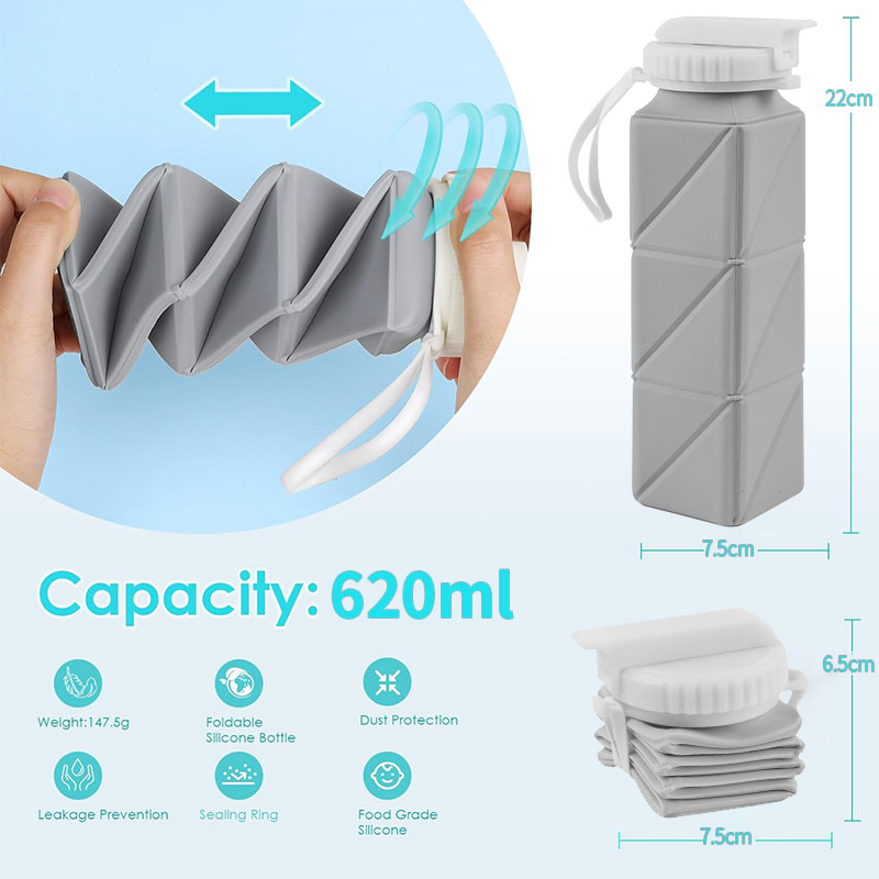 620ml copo de garrafa de água  - Water Bag Collapsible avaliação e preço