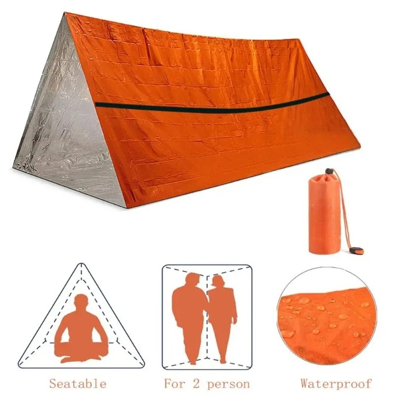 Kit de Tenda de Emergência par - Emergency Mylar Tent avaliação e preço