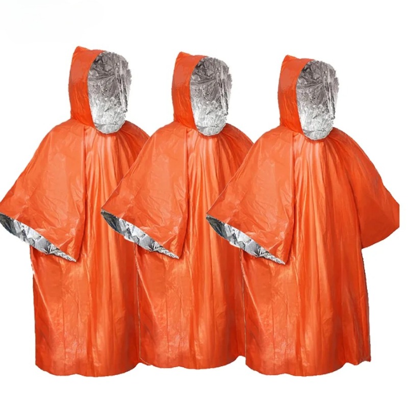 Capa de chuva multifuncional p - Emergency Poncho Rain avaliação e preço