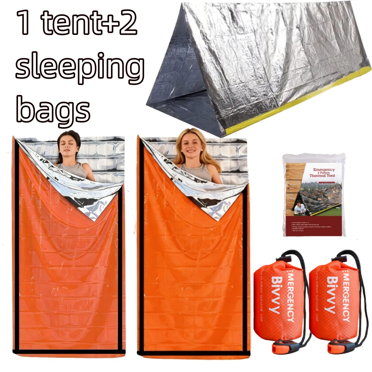 Tenda Térmica Compacta de Emer - Emergency Mylar Tent avaliação e preço