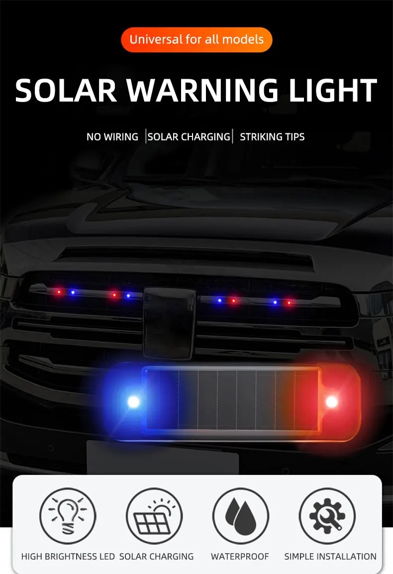Mini led de energia solar luz  - Sos Light Strobe avaliação e preço