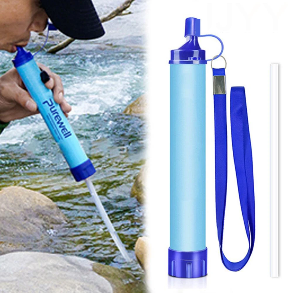 Mini filtro de água ao ar livr - Water Purification Straw avaliação e preço