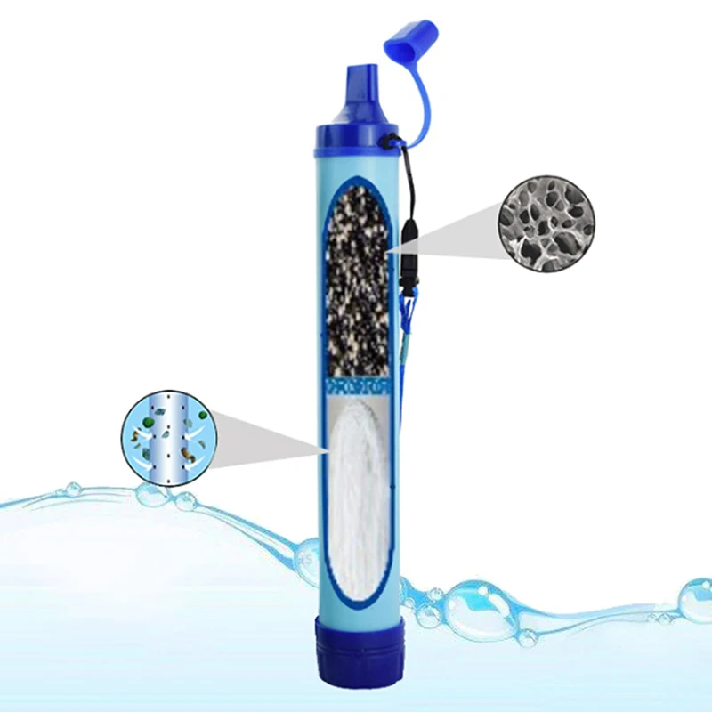 Mini filtro de água ao ar livr - Water Purification Straw avaliação e preço