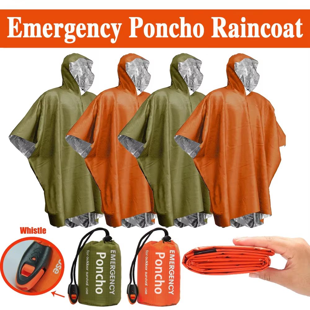 Poncho de Emergência para Chuv - Emergency Poncho Rain avaliação e preço