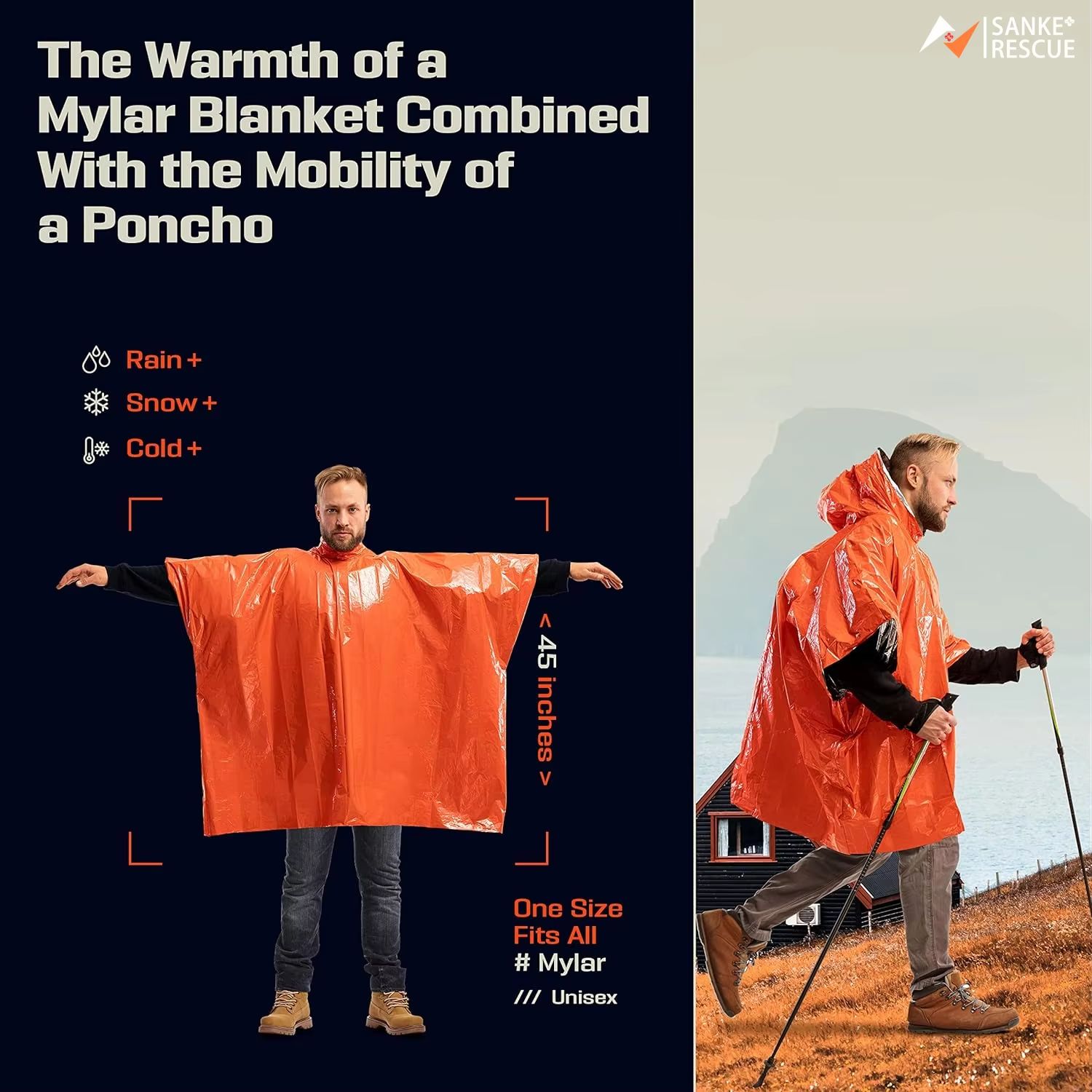 Poncho de Emergência para Chuv - Emergency Poncho Rain avaliação e preço